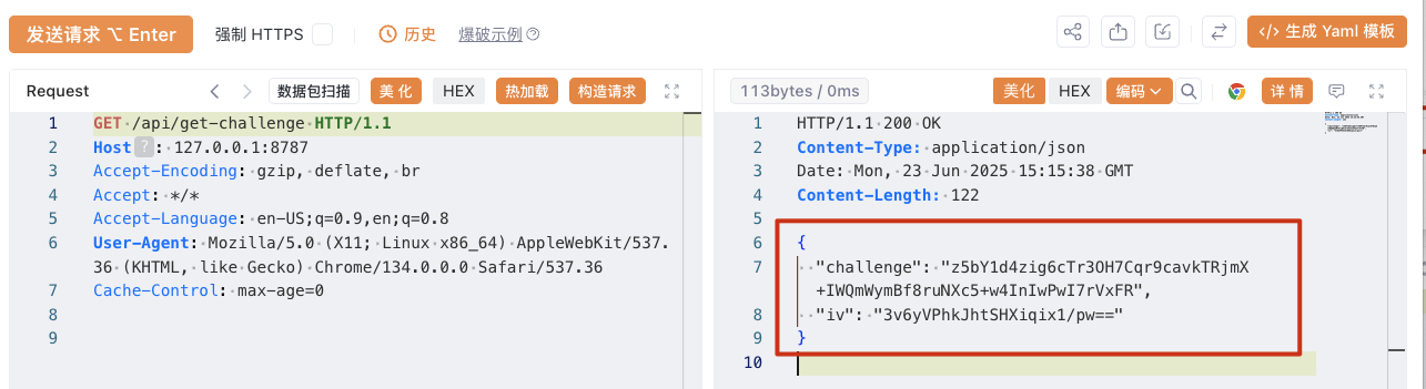 Yakit Web Fuzzer 请求与响应数据包详情